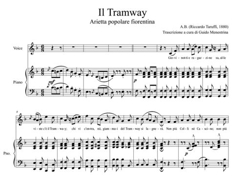 Riccardo Taruffi - Il Tramway (1880)
