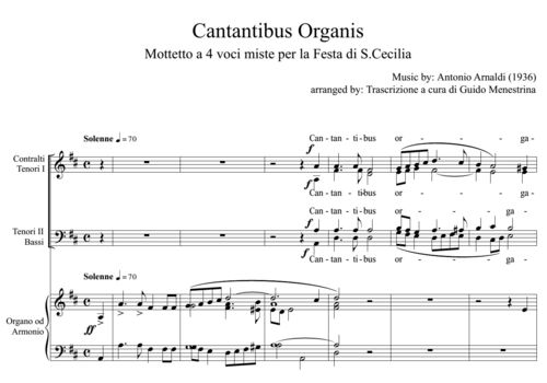 Antonio Arnaldi - Cantantibus Organis (1936)