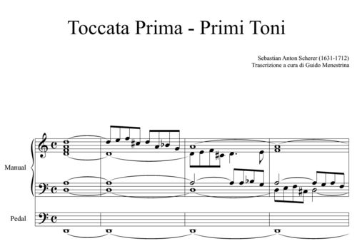 Sebastian Anton Scherer (1631-1712) - Toccata Prima - Toni Primi