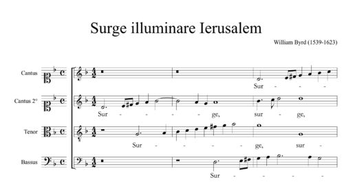 William Byrd - Surge illuminare Ierusalem (1610)