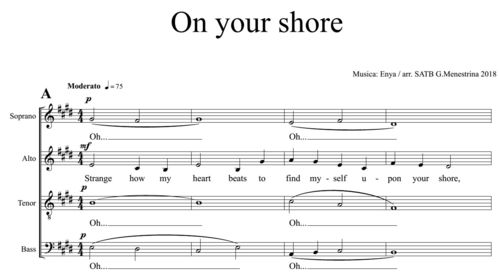 Enya - On your shore SATB version by Guido Menestrina 2018