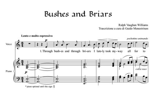 Vaughan Williams - Bushes and Briars