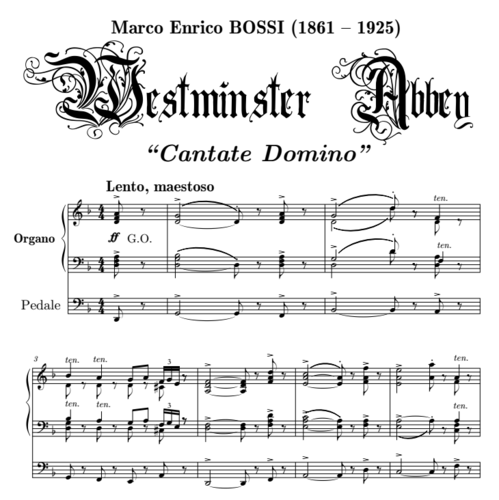 Marco Enrico Bossi - Cantate Domino per coro ed organo