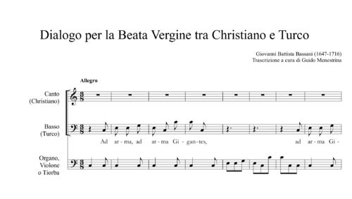 Giovanni Battista Bassani (1647-1716) - Dialogo per la Beata Vergine tra Christiano e Turco