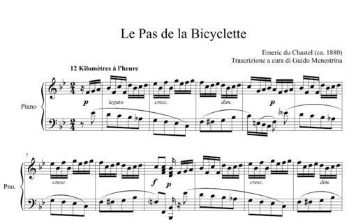 Emeric du Chastel - Le Pas de la Bicyclette (1880 ca.)
