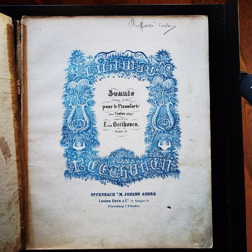 Beethoven - Sonata in A Maggiore op. 47 per pianoforte e violino obbligato (1850) - SCANSIONE HR
