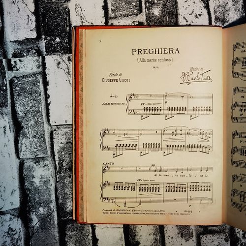 Francesco Paolo Tosti - Melodie per Canto e Pianoforte in 2 voll (1915) - EDIZIONE ORIGINALE