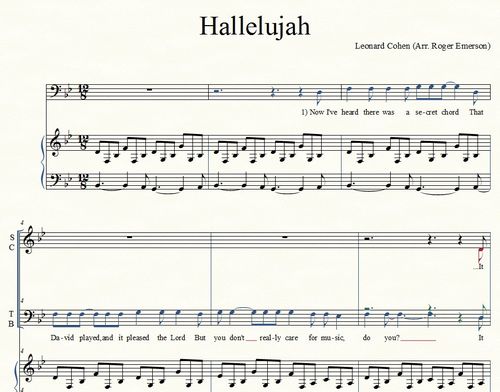 Leonard Cohen / Roger Emerson - Hallelujah SATB