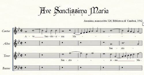 Ave Sanctissima Maria (1542)