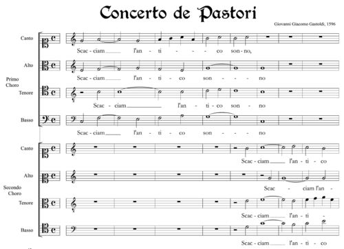 Giovanni Giacomo Gastoldi - Concerto de Pastori (1596)