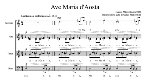 Jaakko Mäntyjärvi - Ave Maria d'Aosta (2004)