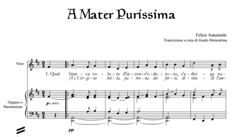 Felice Antonietti - A mater purissima (1916)