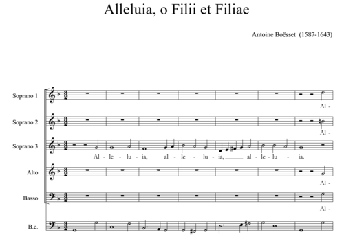 Antoine Boësset (1587-1643) - Alleluia o Filii et Filiae