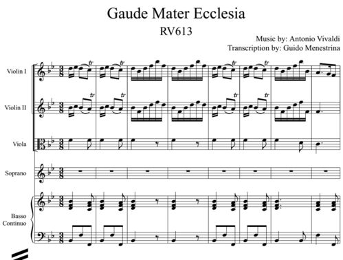 Antonio Vivaldi (1678-1741) - Gaude Mater Ecclesia