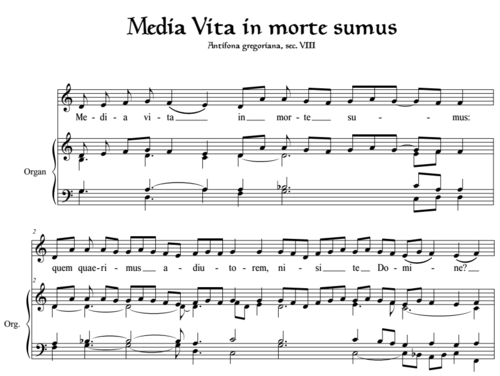 Media vita (in morte sumus) - Antifona gregoriana
