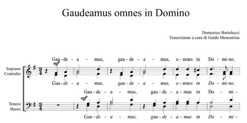 Domenico Bartolucci (1917-2013) - Gaudeamus omnes in Domino