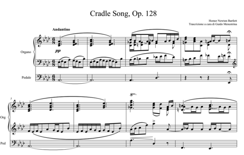 Homer Newton Bartlett (1845-1920) - Cradle Song Op 128