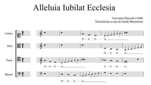 Giovanni Ghizzolo - Alleluia iubilat Ecclesia (1622)
