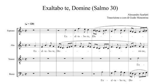 Alessandro Scarlatti (1660-1725) - Exaltabo te Domine