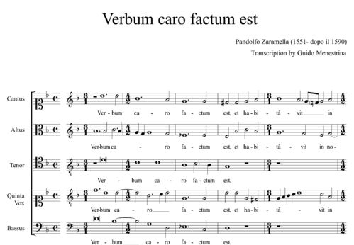 Pandolfo Zallamella (1551- dopo il 1590) - Verbum caro factum est a 5