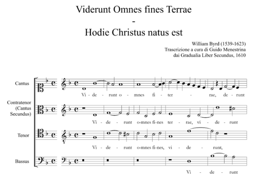 William Byrd (1539 - 1623) - Viderunt Omnes et Hodie Christus natus est a 4
