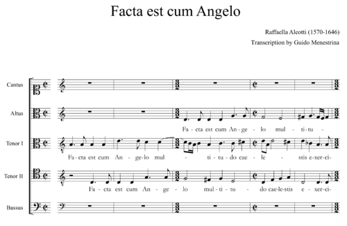 Raffaella Aleotti (1575 – dopo il 1640) - Facta est cum Angelo a 5