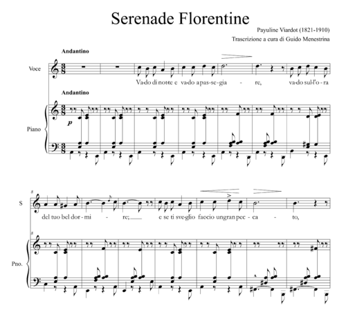 Pauline Viardot (1821-1910) - Serenade Florentine