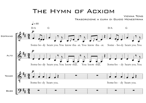 Vienna Teng - The Hymn of Acxiom