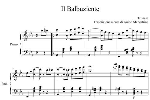 Il Balbuziente (Trilussa / Calzelli, 1903)