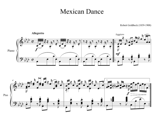 Robert Goldbeck - Mexican Dance (1891)