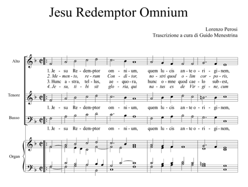 Lorenzo Perosi (1872-1956) - Jesu Redemptor omnium (Inno pel Natale)