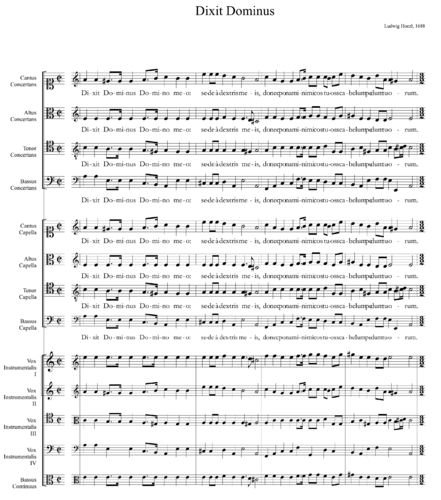 Ludwig Hoezl - Dixit Dominus a 4 con instrumenti