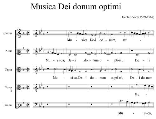 Jacobus Vaet (1529-1567) - Musica dei donum