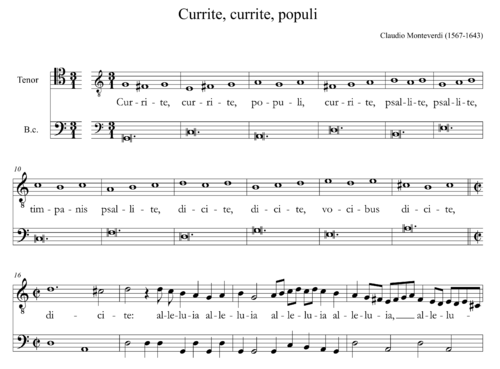 Claudio Monteverdi (1567-1643) - Currite currite populi