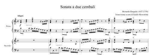 Bernardo Pasquini (1637-1710) - Sonata a due cembali
