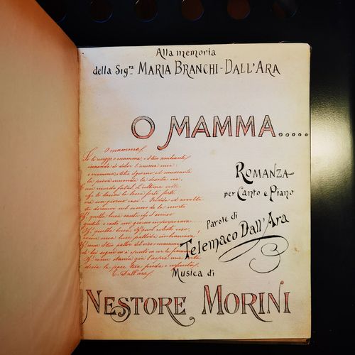 Nestore Morini - Raccolta di 7 manoscritti forse autografi - SCANSIONE HR