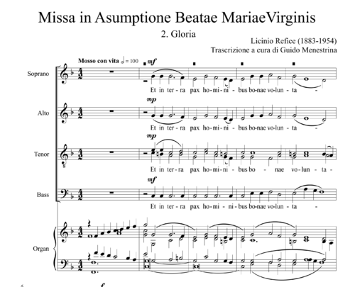 Licinio Refice - Missa in Assumptione BMV - 02. Gloria