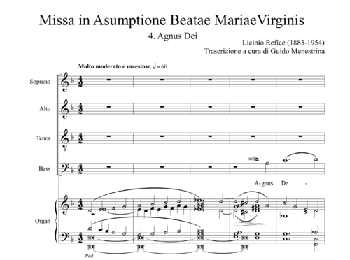 Licinio Refice - Missa in Assumptione BMV - 04. Agnus Dei