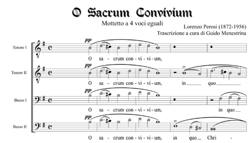 Lorenzo Perosi - O sacrum convivium TTBB