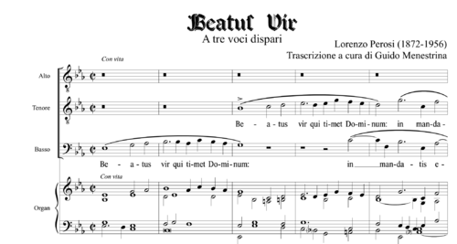 Lorenzo Perosi (1872-1956) - Beatus Vir a tre voci dispari